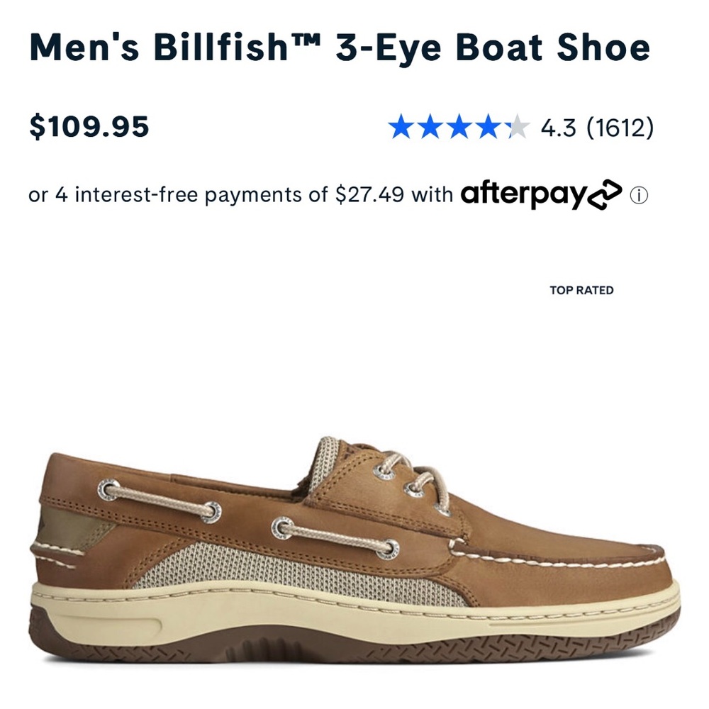 Men’s Sperry Billfish 3-Eye Boat Shoes